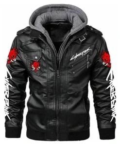 Cyberpunk 2077 Samurai Black Leather Jacket