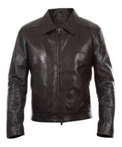 Men Brown Italian Real Leather Jacket