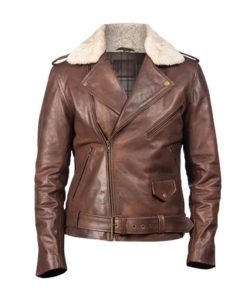 Mens Brown Winter Protection Jacket