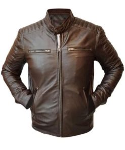 Men's Handmade Slim Fit Leather Jacket