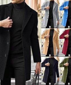 Men's Long Trench Coat