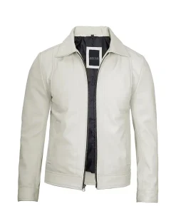 Men's Off-White Real Leather Jacket