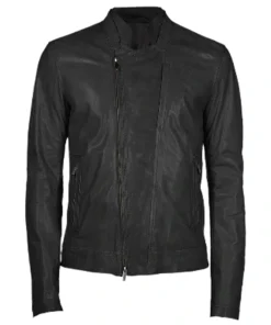 Mens Rogue Black Leather Jacket