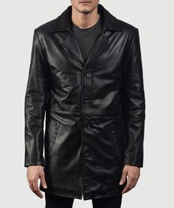 Classmith Black Leather Coat