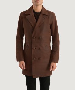 Half Life Brown Leather Coat