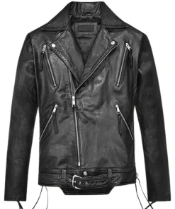 Nicolas Cage Ghost Rider Black Motorcycle Leather jacket