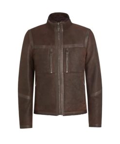 Roughout Shearling Leather Lightweight Jacket