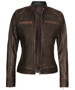 Womens Brown Leather Jackets